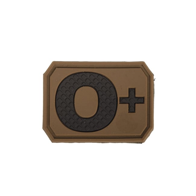Patch 3D de groupe sanguin O+ Coyote - Miltec