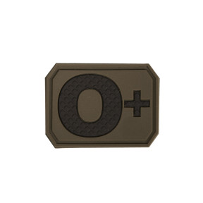 Patch 3D de groupe sanguin O+ Vert OD - Miltec