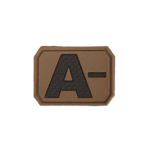 Patch 3D bloedgroep A- Coyote - Miltec