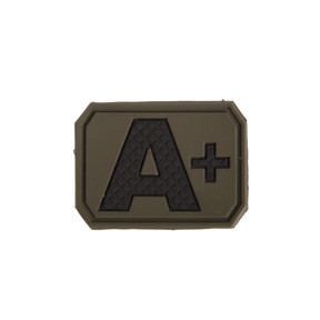 Patch 3D de groupe sanguin A+ Vert OD - Miltec