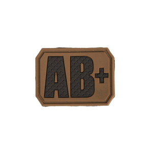 Patch 3D de groupe sanguin AB+ Coyote - Miltec
