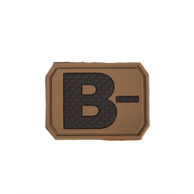 Patch 3D de groupe sanguin B- Coyote - Miltec Patch 3D de groupe sanguin B- Coyote - Miltec