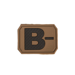 Patch 3D de groupe sanguin B- Coyote - Miltec