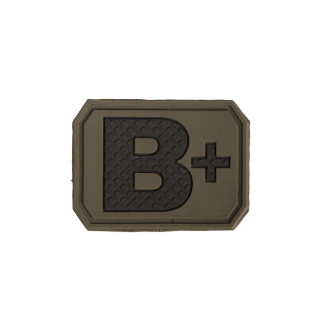 Patch 3D de groupe sanguin B+ Vert OD - Miltec
