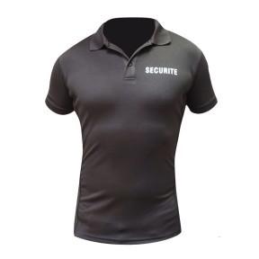 Polo Cooldry SECURITE Noir - Patrol