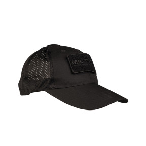 Casquette Base-Ball filet Noir - Miltec