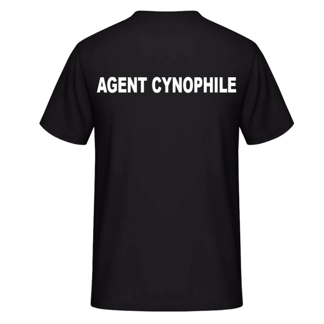 Tee-shirt AGENT CYNOPHILE Noir - Vetsecurite