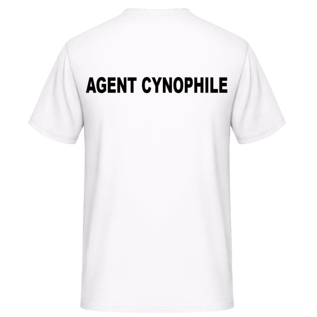 T-shirt CYNOFIELE AGENT Wit - Vetsecurite