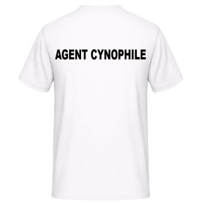 T-shirt CYNOFIELE AGENT Wit - Vetsecurite