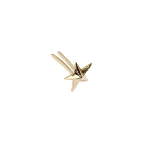 Estrella de General 9 mm con tallo Dorado Brillante