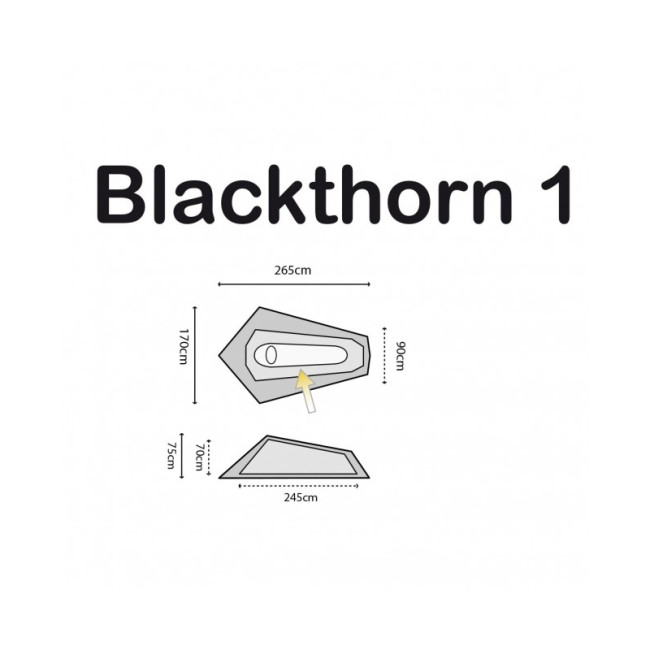 Blackthorn Einpersonenzelt Waldgrün