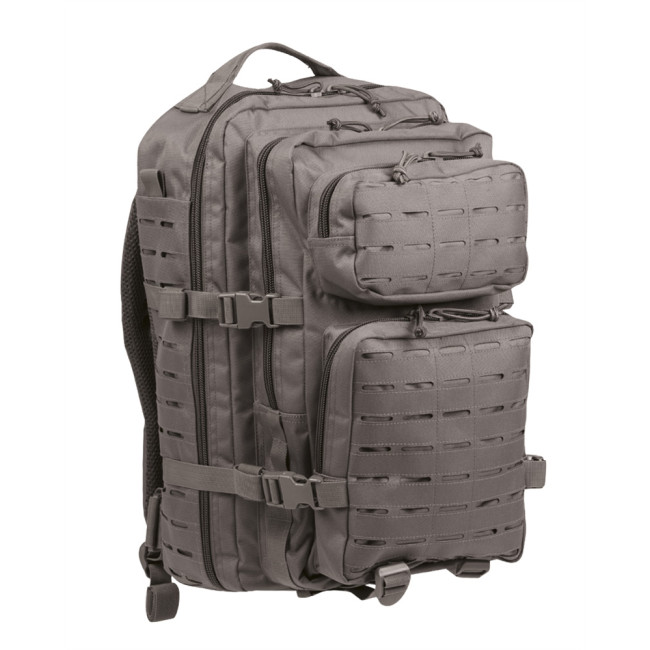 US ASS. PACK Laser Cut 36L Rucksack Grau - Miltec