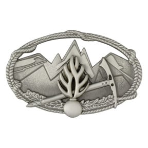 Metalen insigne Technisch Diploma Berg