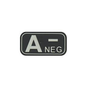 Patch groupe sanguin A- Noir - JTG