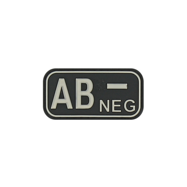 Patch groupe sanguin AB-  Noir - JTG
