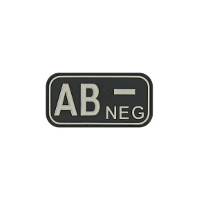 Patch groupe sanguin AB-  Noir - JTG