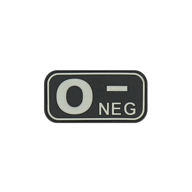Bloedgroep O- patch Zwart - JTG