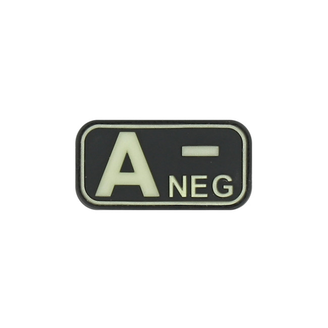 Blutgruppe A- Patch Photolumineszierend - JTG