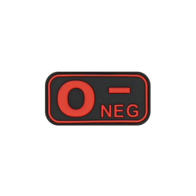 Patch groupe sanguin O- Rouge - JTG