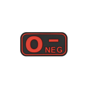 Patch groupe sanguin O- Rouge - JTG