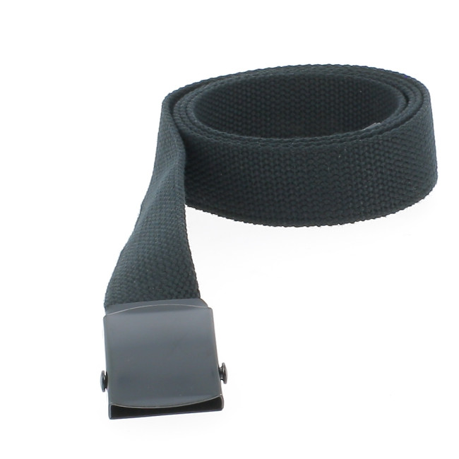 Ceinture toile Noire boucle mat - CityGuard
