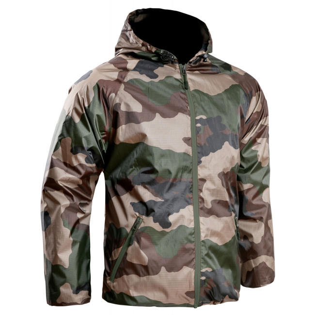 Veste de pluie membrané Ultra-Light Camo CE - A10 Equipment Veste de pluie membrané Ultra-Light Camo CE - A10 Equipment