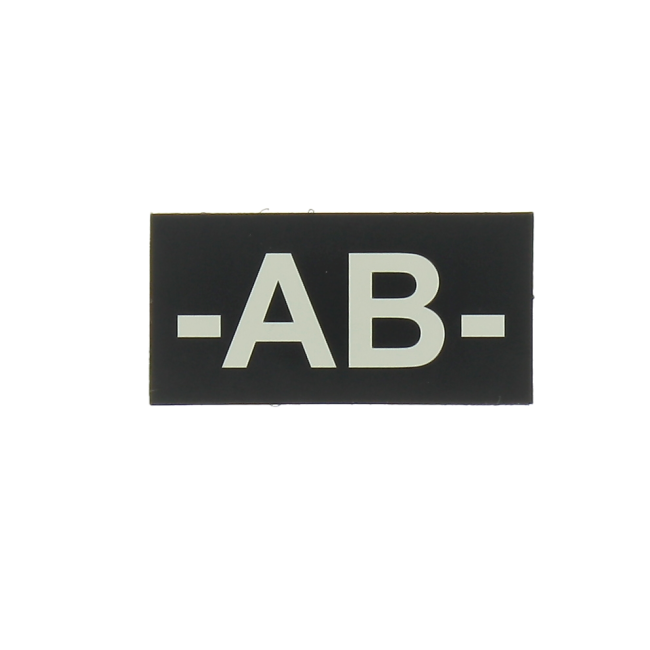 Infrarot-Blutgruppen-Patch AB- Schwarz - Defcon 5