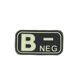 Patch groupe sanguin B- Photolumincescent - JTG