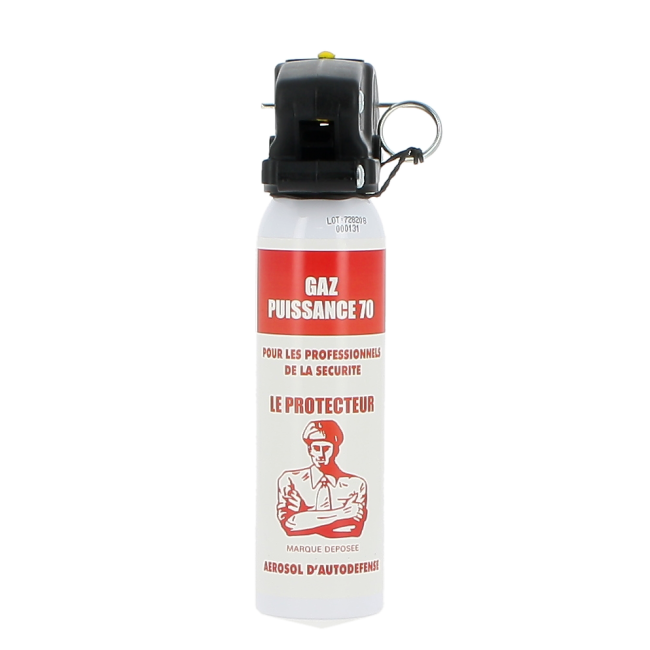 Aérosol de défense Gaz 100ml avec poignée - Le Protecteur