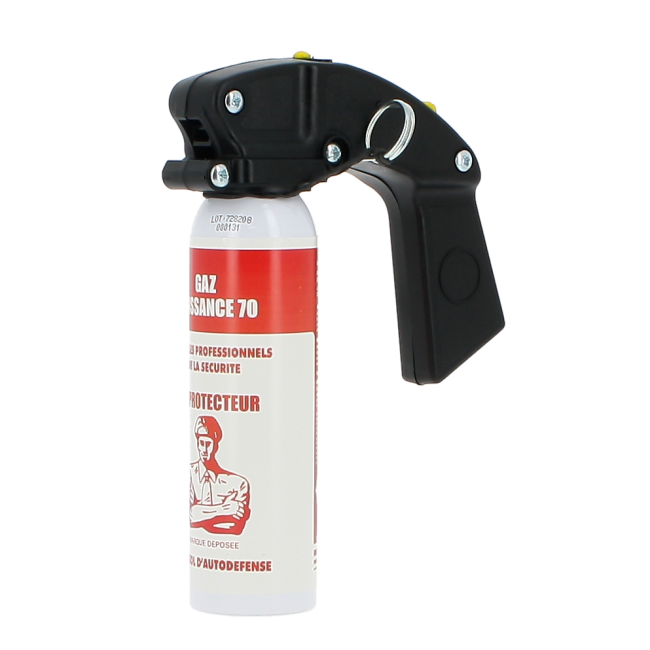 Aérosol de défense Gaz 100ml avec poignée - Le Protecteur