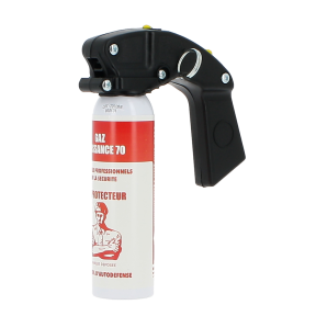 Anti-agressie aerosol CS Gas Kracht 70 met handvat - 100ml - Le Protecteur