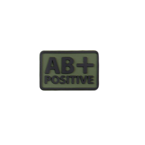 Bloedgroep AB+ Patch Groen OD - Helikon