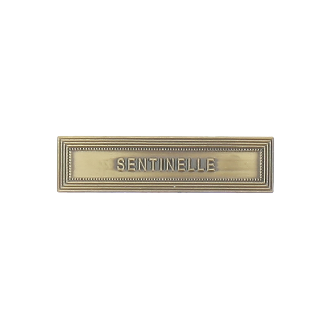 Voorschrift gesp SENTINELLE brons