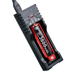 Cargador simple K1 Pro para baterías/pilas recargables - Negro - Klarus