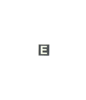 Patch velcro photoluminescent lettre E