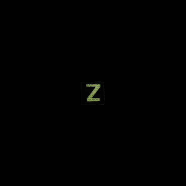 Patch velcro photoluminescent lettre Z