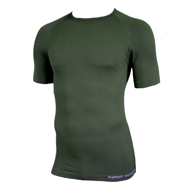 Kurzarm-T-Shirt Technical Line Olivgrün OD - Summit Outdoor