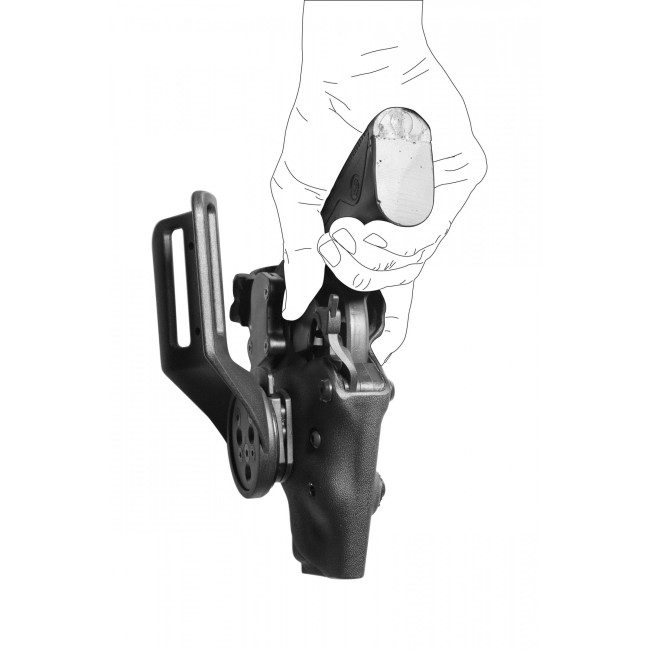 Holster Vegatek Short VKS8 Pamas Mag G1 Schwarz - Vega Holster