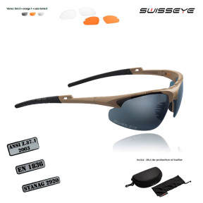 Lunettes balistiques et de soleil Apache Coyote - Swisseye