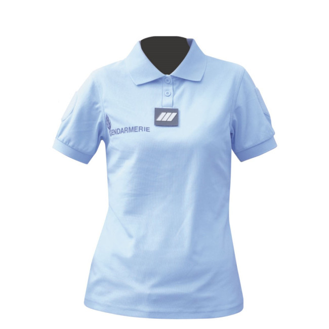 Polo Femme respirant Gendarmerie Bleu + velcros - Patrol