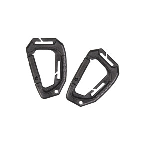 2 Mousquetons Tactique Molle Noir - Miltec