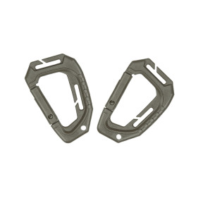 2 Mousquetons Tactique Molle Noir - Miltec
