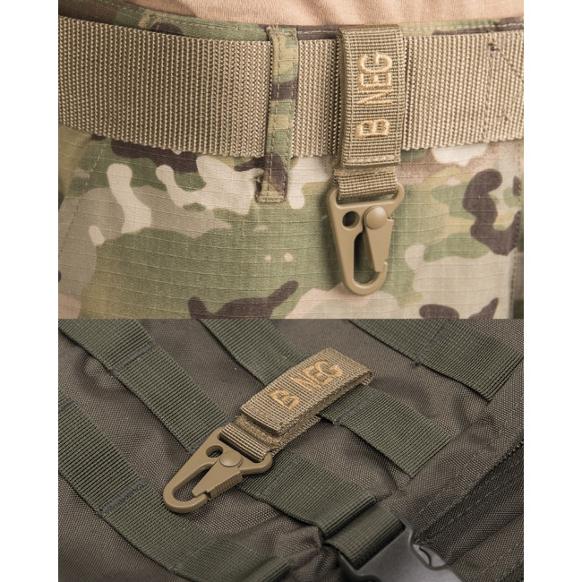 Porte clé tactique groupe sanguin B- Coyote - Miltec