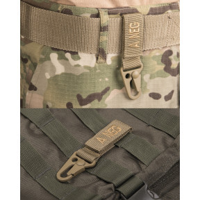 Porte clé tactique groupe sanguin A- Coyote - Miltec