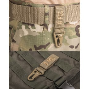 Taktischer Schlüsselanhänger Blutgruppe B+ Coyote - Miltec