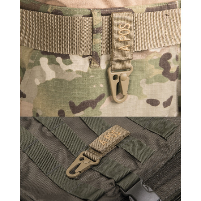 Tactische sleutelhanger bloedgroep A+ Coyote - Miltec