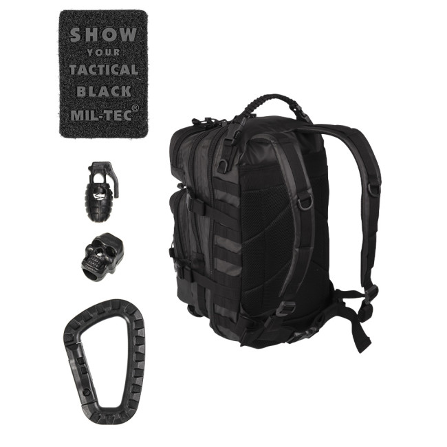 Sac à dos US ASS. PACK Tactical Black 20L Noir - Miltec