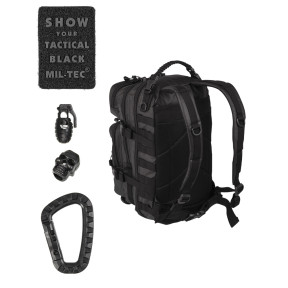 Plecak US ASS. PACK Tactical Black 20L Czarny - Miltec