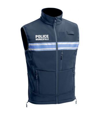 Gilet Softshell Police Municipale PM One sans manches - TOE