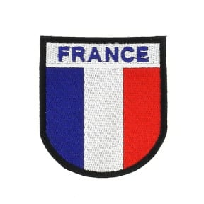 Emblema FRANÇA com contorno preto - Patrol Equipement
